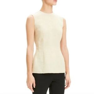 Theory Paneled Top in Pure Linen